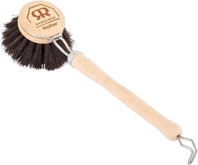 img 3 attached to 🐴 Redecker Soft Horsehair Bristle Dish Brush with 2-Inch Head, 7-1/2 Inch Long Beechwood Handle, Made in Germany – Set of 2