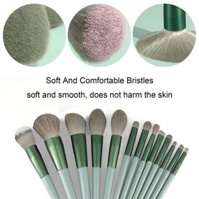 img 3 attached to 💚 Enhance Your Beauty Routine: 22-Piece Green Makeup Brushes Set - Foundation, Eyeshadow, and More!
