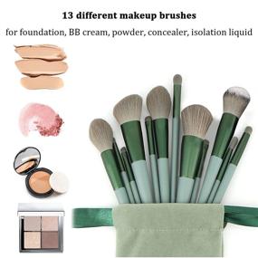img 2 attached to 💚 Enhance Your Beauty Routine: 22-Piece Green Makeup Brushes Set - Foundation, Eyeshadow, and More!