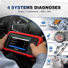 img 2 attached to 🚀 LAUNCH OBD2 Scanner CRP129X: Advanced Diagnostic Tool with ABS, SRS, Engine, Transmission Code Reading, Oil Reset, EPB, SAS, TPMS, Throttle Body Reset - Android 7.0, AutoVIN, Free Updates, Carry Bag, and TPMS Gift Included