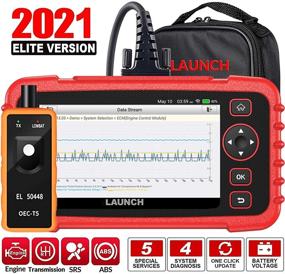 img 4 attached to 🚀 LAUNCH OBD2 Scanner CRP129X: Advanced Diagnostic Tool with ABS, SRS, Engine, Transmission Code Reading, Oil Reset, EPB, SAS, TPMS, Throttle Body Reset - Android 7.0, AutoVIN, Free Updates, Carry Bag, and TPMS Gift Included
