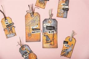 img 1 attached to 🎃 Sizzix Frightful Things Thinlits Набор трафаретов Tim Holtz, 17 штук: Создайте страшные поделки с легкостью!