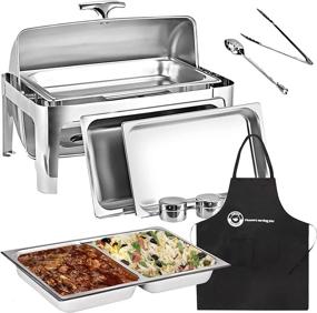 img 4 attached to 🍲 Stainless Steel Chafing Bundle Kit