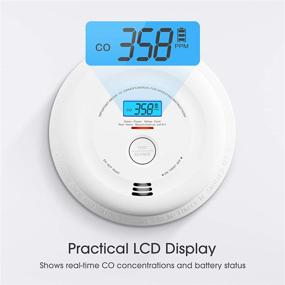 img 1 attached to X-Sense SC08 10-Year Battery Smoke and Carbon Monoxide Detector with LCD Display, Dual Sensor Smoke and CO Alarm, UL 217 & UL 2034 Compliant, Auto-Check Technology