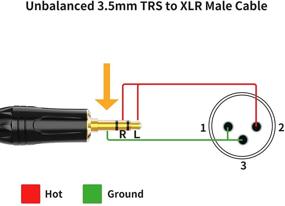 img 3 attached to Кабель CableCreation 3,5 мм к XLR 10FT - Качественное аудио подключение с iPhone, iPod, планшетом, ноутбуком, микрофоном, усилителем и аудио платой - XLR кабель 3,5 мм для идеального звукового передачи - длина 3 метра