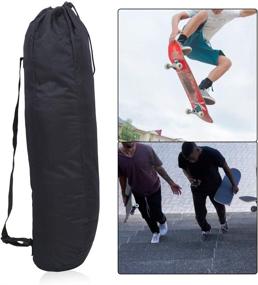 img 2 attached to 🛹 Vbestlife Thick Skateboard Bag: Waterproof Single Shoulder Skateboard Bag for Sport Gear Equipment - 600D Oxford Cloth - MS2109