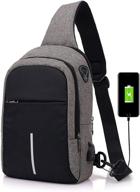 🎧 stay charged on-the-go with the crossbody charging headphone daypack three tier logo