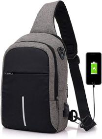 img 4 attached to 🎧 Stay Charged On-The-Go with the Crossbody Charging Headphone Daypack Three Tier