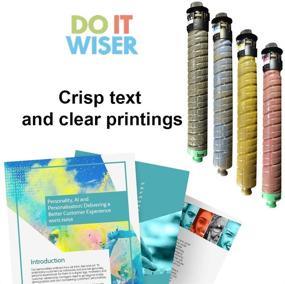 img 3 attached to Do it Wiser Toner Cartridge Replacement for Ricoh Aficio MP C2003 MP C2503 MP C2004 MP C2504 Lanier Savin MP C2003 MP C2503 - 4-Pack