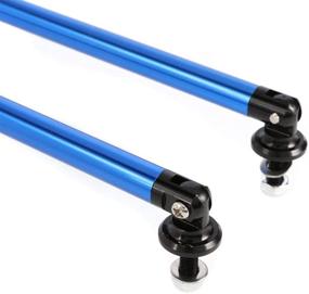 img 1 attached to 🔹 Auxmart Adjustable Splitter Rods: Front & Rear Bumper Lip Strut Rod Tie Bars, 200MM (Blue, Pack of 2)