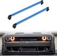 🔹 auxmart adjustable splitter rods: front & rear bumper lip strut rod tie bars, 200mm (blue, pack of 2) logo