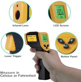 img 2 attached to 🌡️ PARTYSAVING Non-Contact Infrared Thermometer - Precision Laser Temperature Gun: Kitchen, Home & Industrial Use (APL1348)