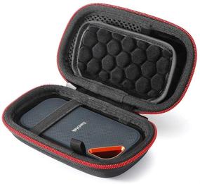 img 4 attached to 🔒 Protective Hard Case for SanDisk Extreme PRO SSD - Secure Storage Bag (1TB/2TB/250GB/500GB) - Black (Black Lining)