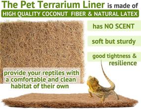 img 3 attached to 🥥 Coconut Fiber Mat: Premium Terrarium Reptile Supplies for Pet Comfort - Lizards, Snakes, Chameleons, and Turtles - Includes 2 Sheets