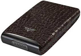 img 2 attached to 🐊 Crocodile Embossed TRU VIRTU Credit Leather Wallet: Sleek, Stylish, and Secure