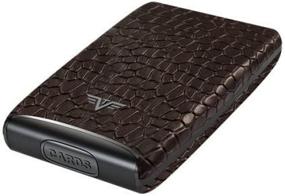 img 1 attached to 🐊 Crocodile Embossed TRU VIRTU Credit Leather Wallet: Sleek, Stylish, and Secure