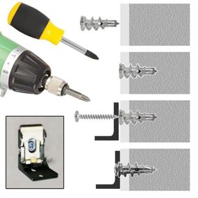 img 1 attached to 🔩 Ansoon Self-Drilling Drywall Anchors - Maximize Efficiency with a Convenient Design