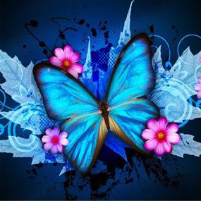 img 4 attached to 🦋 5D Crystal Diamond Animal Painting Kit: Beautiful Butterfly DIY Art Dotz Craft for Home Décor - Ideal Gift for Adults, with Tools and Accessories