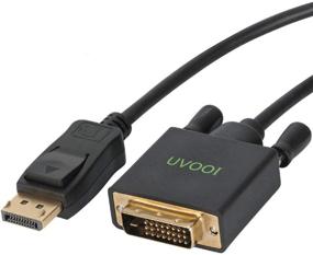 img 2 attached to 🔌 4-пакет кабелей DisplayPort на DVI длиной 6,6 фута - 1080P, UVOOI адаптер кабеля DisplayPort DP на DVI-D мужской-мужской с золотистыми контактами - совместимы с ПК, ноутбуком, телевизором, проектором, монитором и др.