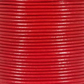 img 2 attached to 🔴 Quality 2mm Round Leather Cord Strips – Perfect for Bracelets, Necklaces, Beading and Jewelry Making – 10 Yards / 9.1 Meters – Vibrant Red Color