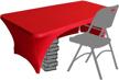 eurmax polyester tablecloth cover table back（red） logo