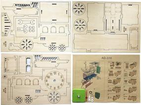 img 1 attached to Charming Puzzle Desk Clock: Train Locomotive Timepiece