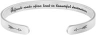 🎁 stainless cuff bracelet: memgift inspirational gifts for women & girls - personalized jewelry for birthdays, christmas, mother's day logo