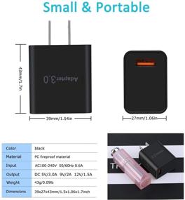 img 2 attached to Бандл Бесгудс USB C зарядное устройство и кабель Type C длиной 6 футов - два зарядных адаптера 18W, совместимых с Samsung Galaxy S10 S9 S8 Note 8 9, HTC и другими устройствами.