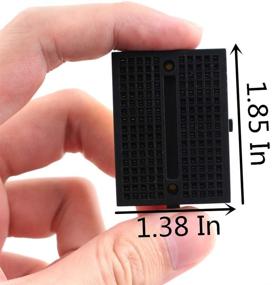 img 1 attached to 🍞 Eiechip Mini Breadboard Kit: 170 Point Small Solderless Breadboard for Proto Shield (6 Colors, 6pcs)