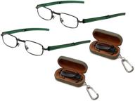 👓 designer folding reading glasses rfl1 by field & stream logo