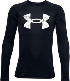 img 2 attached to Рубашка с длинным рукавом Under Armour для мальчиков с технологией логотипа и улучшенным SEO