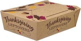 img 1 attached to 🥡 Amscan Thanksgiving Leftovers Paper Boxes: Foldable to Go for Easy Storage - Multicolor, 1 Count