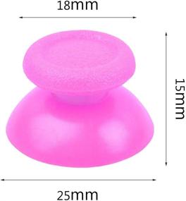 img 1 attached to 🎮 5 Pairs of Pink Replacement Analog Stick Joystick Thumbsticks Thumb Grips Buttons for Playstation DualShock 4 PS4 Controller Gamepad