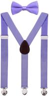 👔 adjustable wedding suspenders for boys - wdsky 1 inch accessories logo