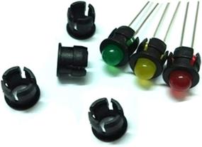 img 1 attached to 🔧 Honbay 100-Pack Black Plastic 5mm LED Mounting Holders for Panel LED Light Fixation