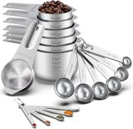 🥄 wildone 21-piece stainless steel measuring cups and spoons set - ideal for cooking & baking, stackable design with 7 cups, 9 spoons, and 5 mini spoons logo