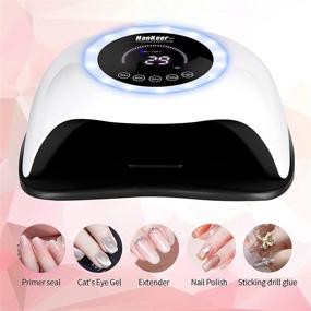 img 2 attached to 💅 HanKeer UV LED Nail Lamp: 168W Curing Dryer with Timer Settings - Get Salon-Quality Gel Polish Nails at Home!