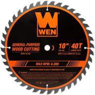 wen bl1040: premium 10-inch carbide-tipped saw blade for miter saws & table saws - a must-have for professional woodworking logo