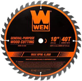 img 4 attached to WEN BL1040: Premium 10-Inch Carbide-Tipped Saw Blade for Miter Saws & Table Saws - A Must-Have for Professional Woodworking