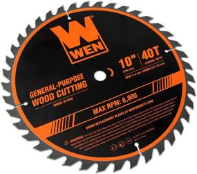 img 1 attached to WEN BL1040: Premium 10-Inch Carbide-Tipped Saw Blade for Miter Saws & Table Saws - A Must-Have for Professional Woodworking