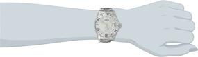 img 2 attached to Pro Diver Silver Dial Crystal Accented Stainless Steel Watch for Women by Invicta