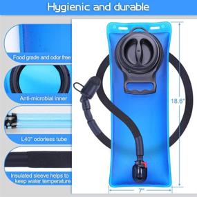 img 3 attached to 3L Hydration Bladder: Leakproof Water Storage Bag for Hiking, Camping & Cycling - 3 Liter Reservoir with Insulated Sleeve, Perfect Replacement for Backpacks