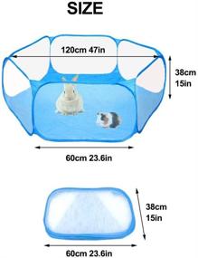 img 2 attached to Amakunft Breathable Transparent Chinchillas Hedgehogs