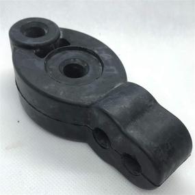 img 1 attached to Universal Exhaust Muffler Hanger Bushing - 4 Holes, 12mm Hole Size - Mitsubishi Lancer EVO 7 8 9 Colt Ralliart Ver. R - Black