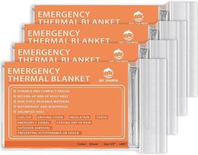 img 4 attached to ANMEILU Emergency Blankets Survival: The Ultimate Marathon Companion