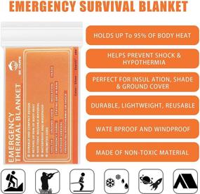 img 2 attached to ANMEILU Emergency Blankets Survival: The Ultimate Marathon Companion