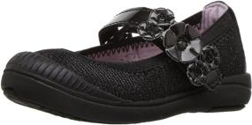 img 4 attached to Unisex Layla Mary Jane Flat by Stride Rite