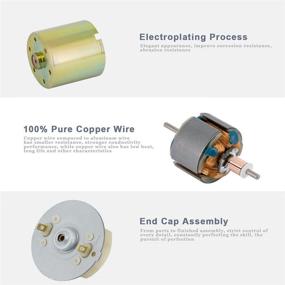 img 1 attached to 🔩 Greartisan DC 24V 300RPM Gear Motor: Высокий крутящий момент электрический микро-редукторный двигатель для точных применений