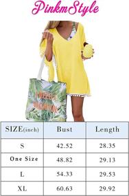 img 1 attached to Womens Chiffon Kaftan Swimwear Bathing Women's Clothing for Swimsuits & Cover Ups