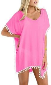 img 3 attached to Womens Chiffon Kaftan Swimwear Bathing Women's Clothing for Swimsuits & Cover Ups
